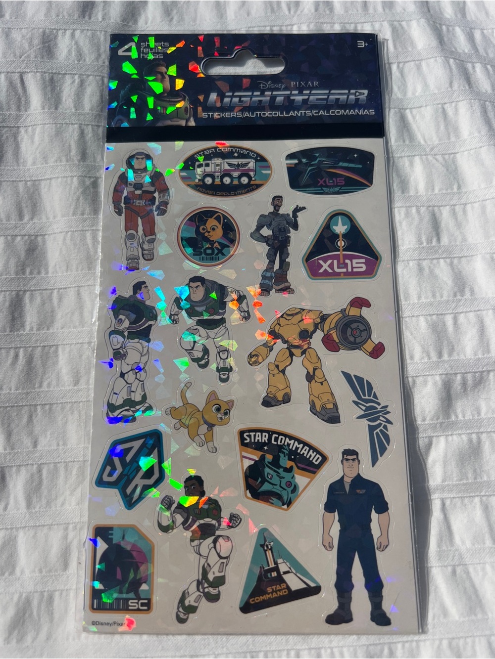 NWT Disney Pixar Buzz Lightyear Glossy & Holographic Sticker Pack